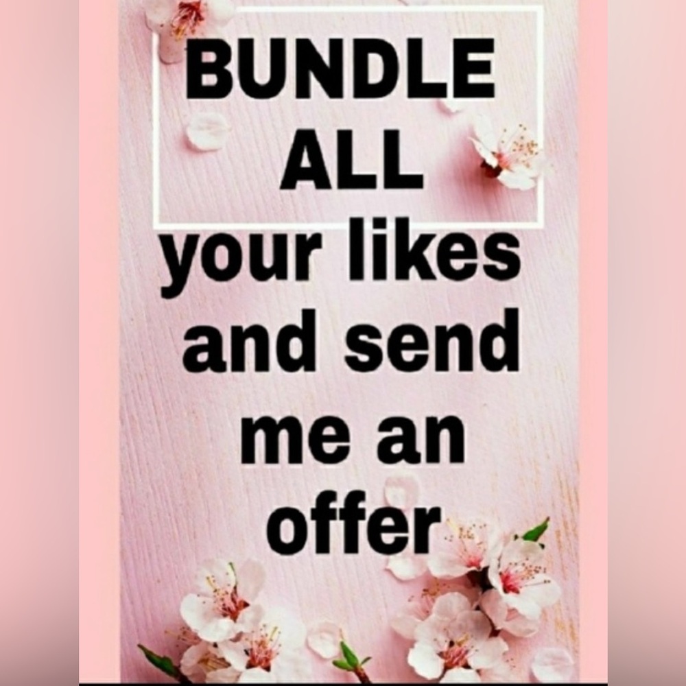 BUNDLE your Likes and send me an offer!!